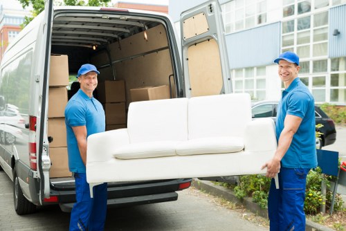 Removal team assisting with a home move in Finsbury Park