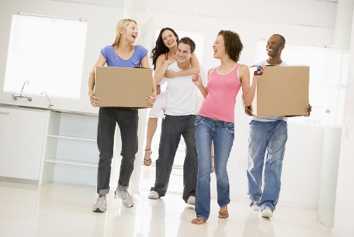 Removal team planning a flat move in Finsbury Park
