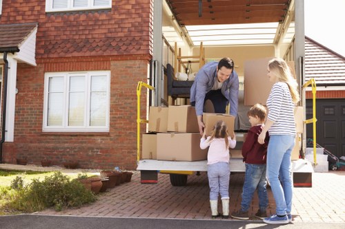 Local van service helping with boxes and household items
