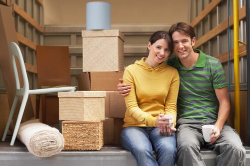 Packing and loading furniture for a home move in North London