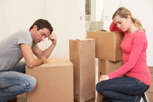 Packing and loading furniture into a moving truck for a local Finsbury Park relocation