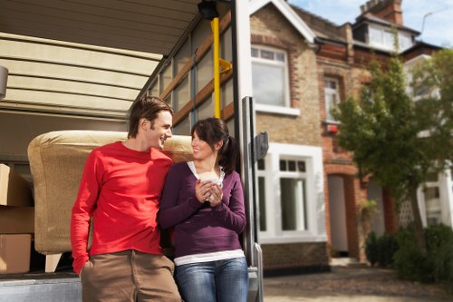 Handling office furniture and equipment during a local business relocation